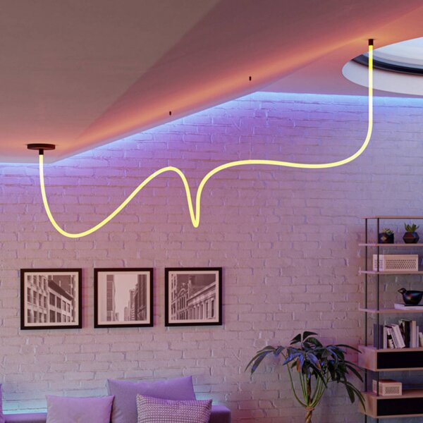 EGLO Svetelný reťazec LED GLOW, dĺžka 300 cm, 4 000 K, Biela / opálová, Obývacia izba / jedáleň, Plast