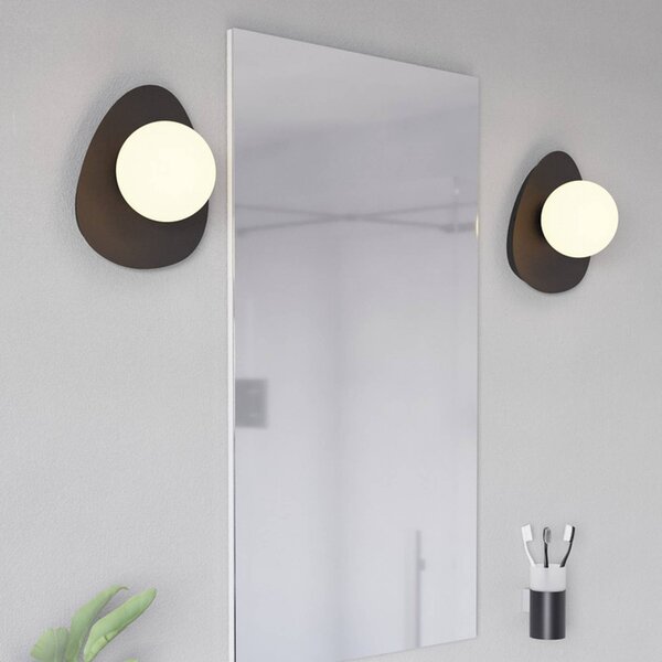 EGLO Stropné svietidlo CASTROVIDO, čierne, 24 cm, 1-pl. žiarovka, IP44, G9-LED, Čierna, Obývacia izba / jedáleň, kov, Závesné svietidlo