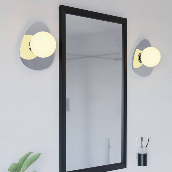EGLO Stropné svietidlo CASTROVIDO, chróm, 24 cm, 1-pl., IP44, G9-LED, Chrómová / strieborná, Obývacia izba / jedáleň, kov, Závesné svietidlo