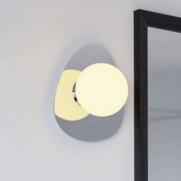 EGLO Stropné svietidlo CASTROVIDO, chróm, 24 cm, 1-pl., IP44, G9-LED, Chrómová / strieborná, Obývacia izba / jedáleň, kov, Závesné svietidlo