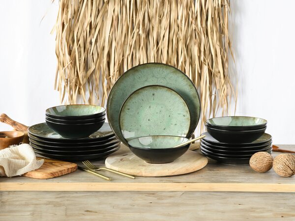 JEDÁLENSKÝ SERVIS Jawa Grün 18-dielne Creatable - Online Only bytové doplnky, Online Only