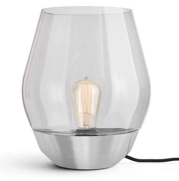 Stolové Lampa New Works, Bowl, Sivá, Obývacia izba, Kov, Dizajnový