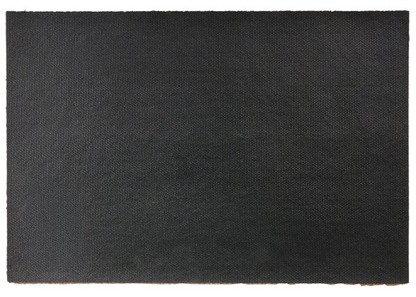 Rohožka béžová čierna kokosové vlákno protišmyková spodná strana 40 x 60 cm kockovaný vzor moderný štýl