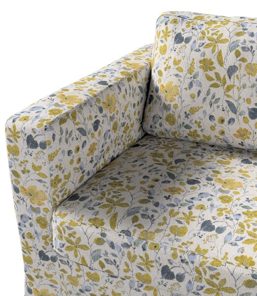 Poťah na sedačku Karlstad (nerozkladáci, 3-miestný, dlhý) farba produktu žltá látka zapletaná, vzorované
