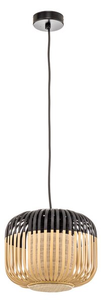 Závesné svietidlá Forestier, Bamboo Light XS, stmievateľné, Čierna, Obývacia izba, Bambus, Dizajnový