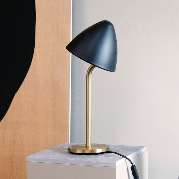 Stolové Lampa Dyberg Larsen, Oulu, Čierna, Obývacia izba, Kov, Dizajnový