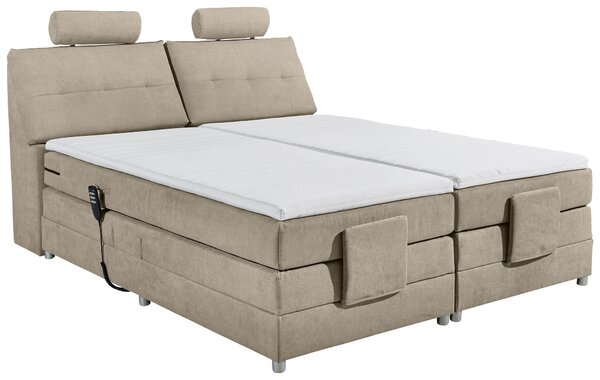BOXSPRINGOVÁ POSTEĽ, 180/200 cm, piesková MID.YOU - Online Only spálne, Online Only