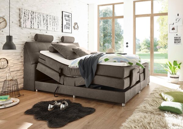 BOXSPRINGOVÁ POSTEĽ, 180/200 cm, hnedá MID.YOU - Online Only spálne, Online Only