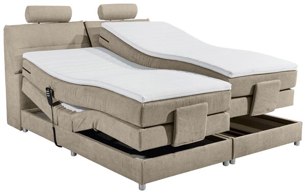 BOXSPRINGOVÁ POSTEĽ, 180/200 cm, piesková MID.YOU - Online Only spálne, Online Only