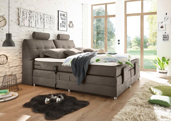 BOXSPRINGOVÁ POSTEĽ, 180/200 cm, hnedá MID.YOU - Online Only spálne, Online Only