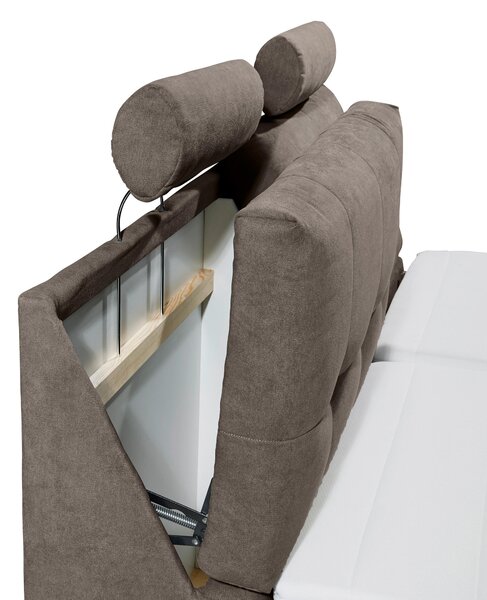 BOXSPRINGOVÁ POSTEĽ, 180/200 cm, hnedá MID.YOU - Online Only spálne, Online Only