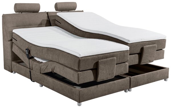 BOXSPRINGOVÁ POSTEĽ, 180/200 cm, hnedá MID.YOU - Online Only spálne, Online Only