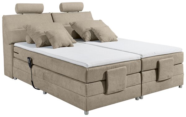 BOXSPRINGOVÁ POSTEĽ, 180/200 cm, piesková MID.YOU - Online Only spálne, Online Only