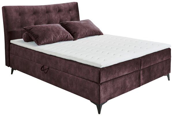 AMERICKÁ POSTEĽ, 180/200 cm, baklažánová MID.YOU - Online Only spálne, Online Only