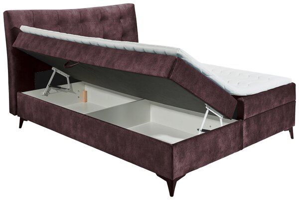AMERICKÁ POSTEĽ, 180/200 cm, baklažánová MID.YOU - Online Only spálne, Online Only