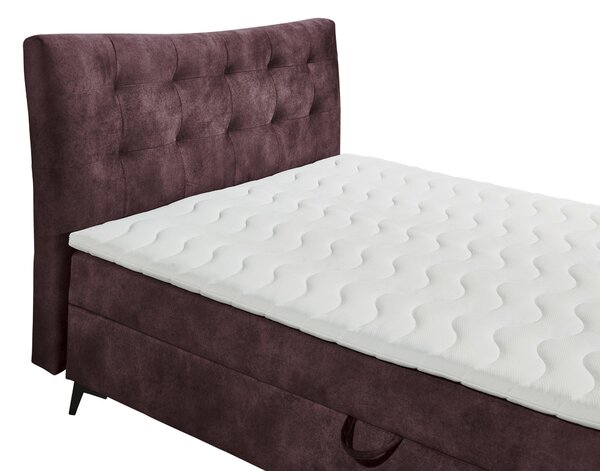 AMERICKÁ POSTEĽ, 180/200 cm, baklažánová MID.YOU - Online Only spálne, Online Only