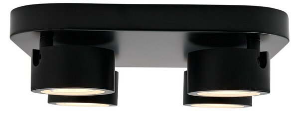 Stropné Lampa Nordlux, Clyde, stmievateľné, Čierna, Chodba, Kov