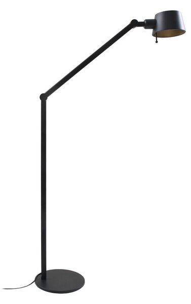 Stojacie Lampa Lucande, Silka, Čierna, Pracovňa, Kov, Moderný