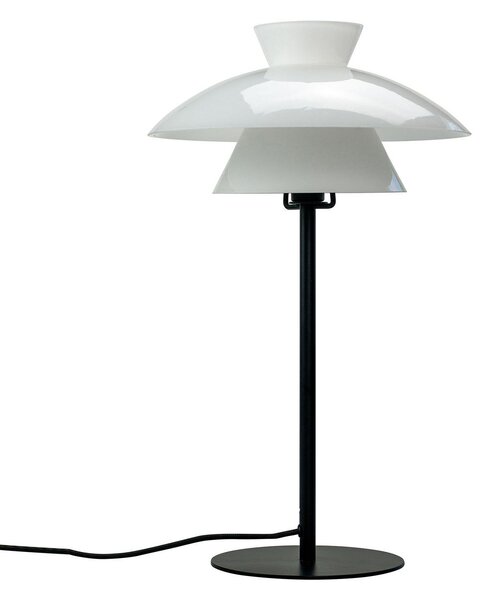 Stolové Lampa Dyberg Larsen, Valby, Biela, Obývacia izba, Sklo, Škandinávsky