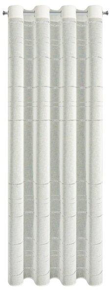Dekorstudio Záclona PAULINE s dekoračnými krúžkami 140x250cm - krémová