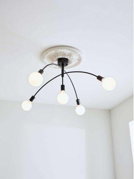 Stropné Lampa Markslöjd, Čierna, Obývacia izba, Kov