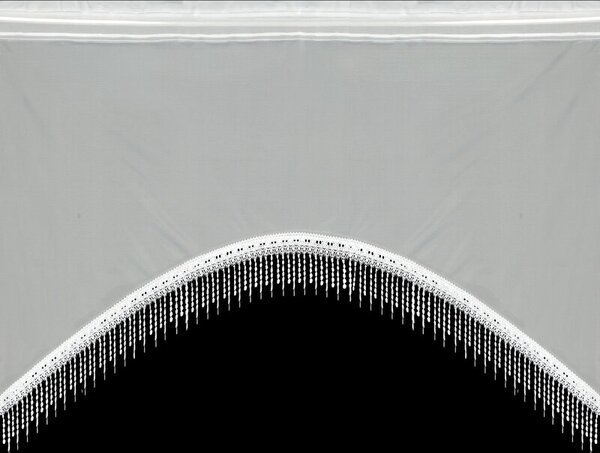Dekorstudio Záclona MANUELA s riasiacou páskou 150x70cm - biela