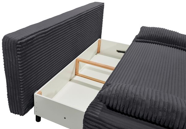 ROZKLADACIA POHOVKA, textil, čierna MID.YOU - Sedačky, Online Only