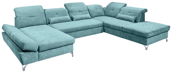 SEDACIA SÚPRAVA, textil, tyrkysová MID.YOU - Sedačky, Online Only