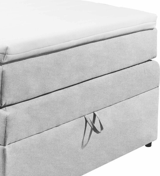 BOXSPRINGOVÁ POSTEĽ, 120/200 cm, strieborná MID.YOU - Online Only spálne, Online Only