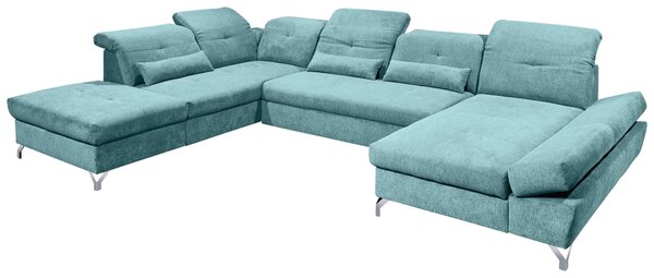 SEDACIA SÚPRAVA, textil, tyrkysová MID.YOU - Sedačky, Online Only