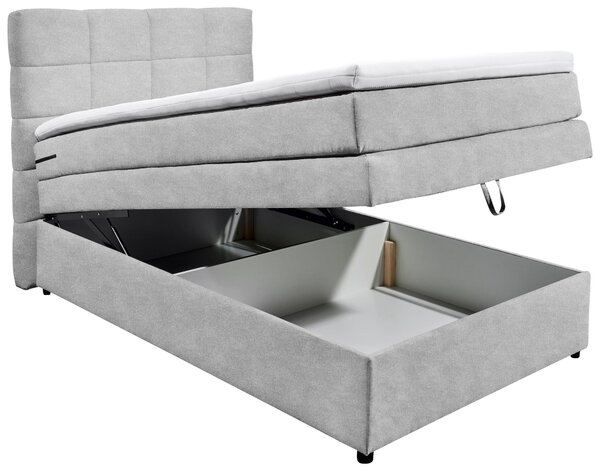 BOXSPRINGOVÁ POSTEĽ, 120/200 cm, strieborná MID.YOU - Online Only spálne, Online Only