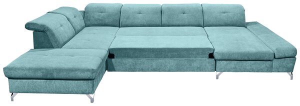 SEDACIA SÚPRAVA, textil, tyrkysová MID.YOU - Sedačky, Online Only