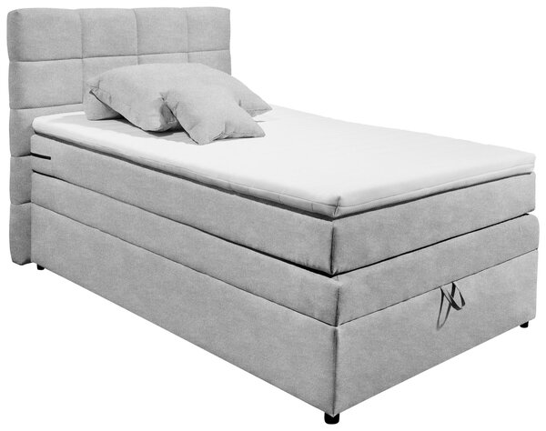 BOXSPRINGOVÁ POSTEĽ, 120/200 cm, strieborná MID.YOU - Online Only spálne, Online Only