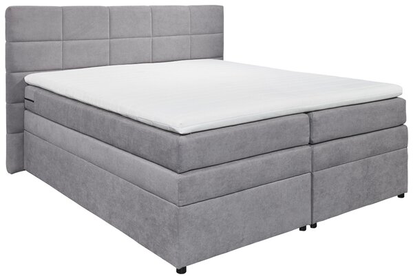 BOXSPRINGOVÁ POSTEĽ, 180/200 cm, svetlosivá MID.YOU - Online Only spálne, Online Only