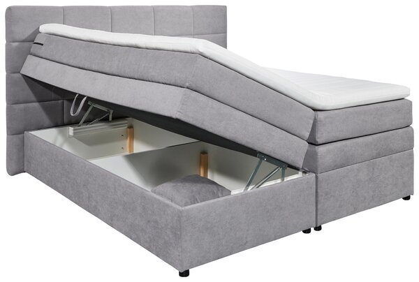 BOXSPRINGOVÁ POSTEĽ, 180/200 cm, svetlosivá MID.YOU - Online Only spálne, Online Only