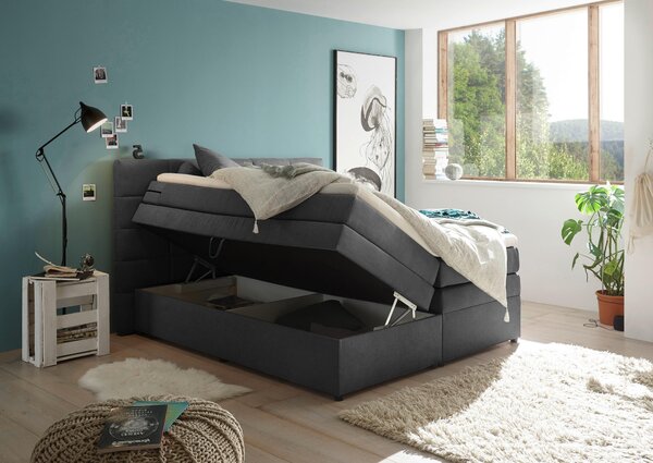 BOXSPRINGOVÁ POSTEĽ, 180/200 cm, bahenná hnedá MID.YOU - Online Only spálne, Online Only