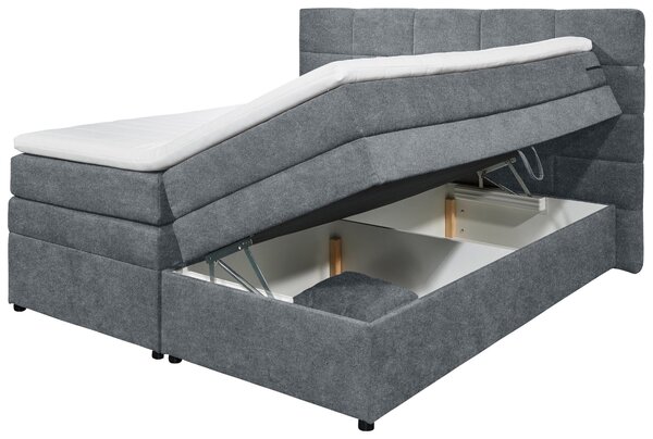 BOXSPRINGOVÁ POSTEĽ, 180/200 cm, antracitová MID.YOU - Online Only spálne, Online Only
