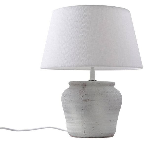Stolové Lampa Lindby, Aelith, Biela, Obývacia izba, Keramika, Rustikálny