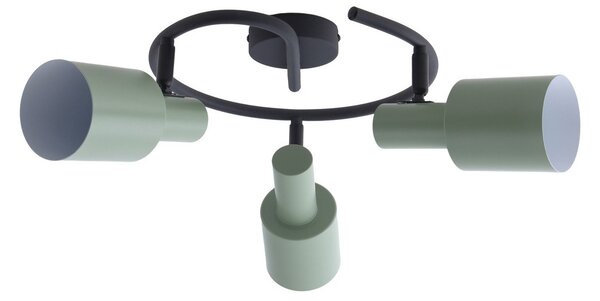 Stropné Lampa Lindby, Ovelia, stmievateľné, Zelená, Obývacia izba, Kov, Moderný
