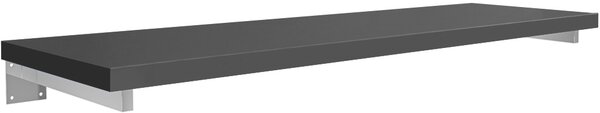 CERANO - Doska pod umývadlo Navira Pro + 2 skryté konzoly - antracitová - 80x3,6x46 cm
