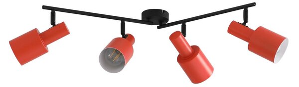 Stropné Lampa Lindby, Ovelia, stmievateľné, Oranžová, Obývacia izba, Kov, Moderný