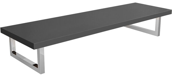 CERANO - Doska pod umývadlo Navira Pro + 2 konzoly pod dosku - antracitová - 100x3,6x46 cm