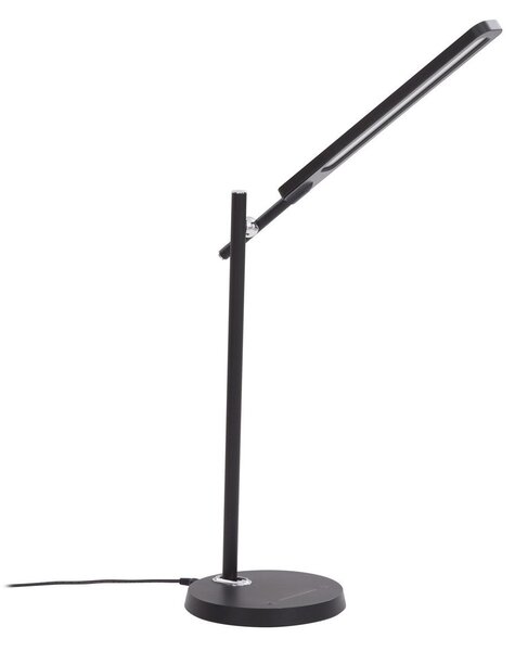 Stolové Lampa Lindby, Valtorin, stmievateľné, Čierna, Pracovňa, Plast, Moderný