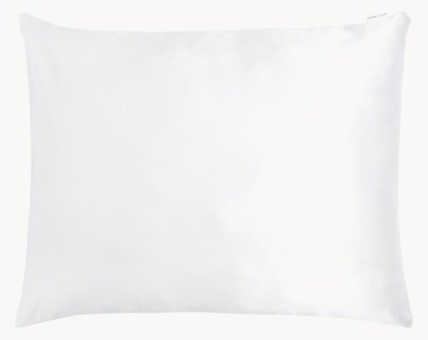 Hodvábna obliečka na vankúš White