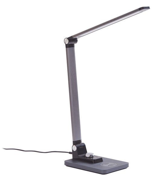 Stolové Lampa Lindby, Valtaris, stmievateľné, Metalická, Pracovňa, Plast, Moderný