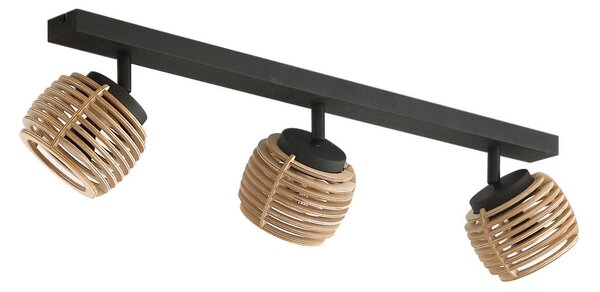 Stropné Lampa Lindby, Ediz, stmievateľné, Čierna, Jedáleň, Kov, Moderný