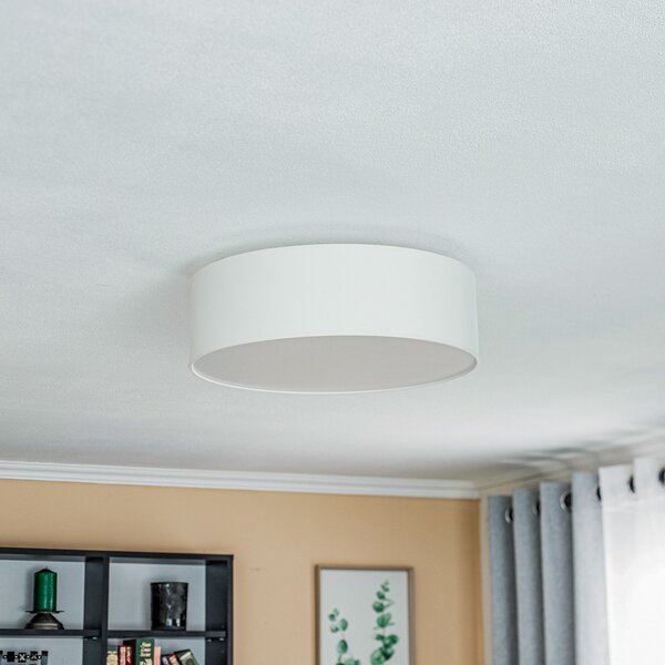 Stropné Lampa Euluna, Roller, stmievateľné, Béžová, Obývacia izba, Tkanina / Textil, Moderný