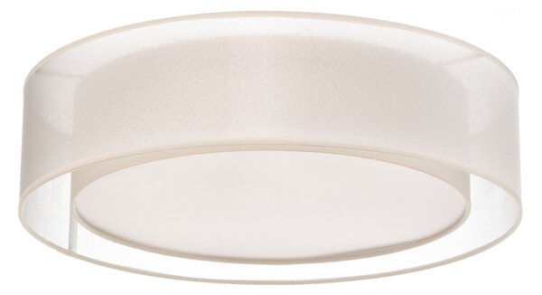 Stropné Lampa Euluna, Tibu, stmievateľné, Béžová, Obývacia izba, Tkanina / Textil, Moderný