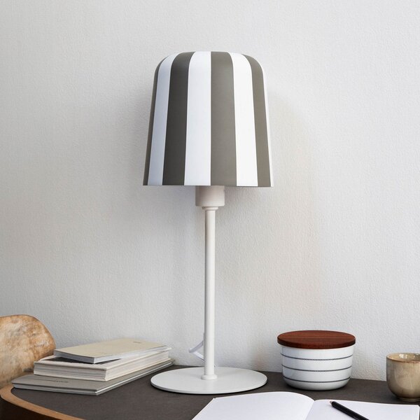 Stolové Lampa Dyberg Larsen, Gry, Sivá, Obývacia izba, Kov, Dizajnový