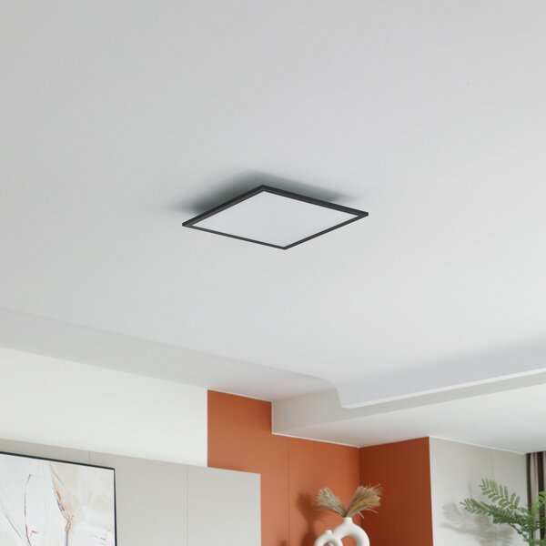 Stropné Lampa Lindby, Enhife, Čierna, Pracovňa, Hliník, Moderný